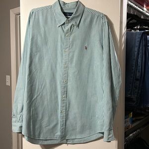 Ralph Lauren Mens Pinstripe Button Up